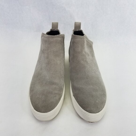 Dolce Vita Shoes Women’s 9.5 Tanya Gray Suede Platform High Top Sneakers Pull On - Picture 3 of 13